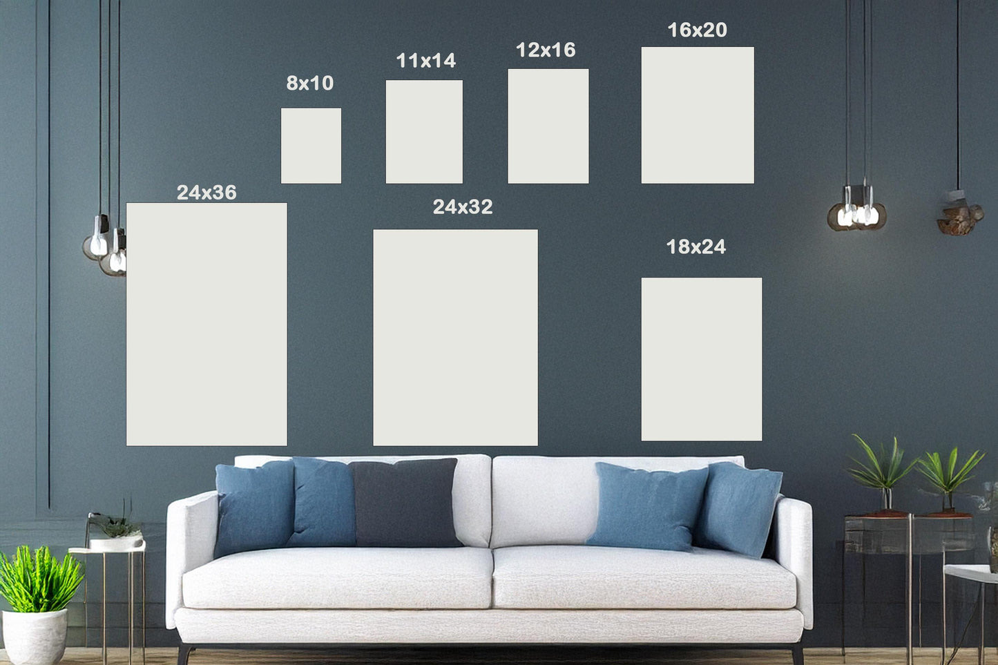 Faceless Men Surreal Canvas – Dark Weirdcore Wall Art