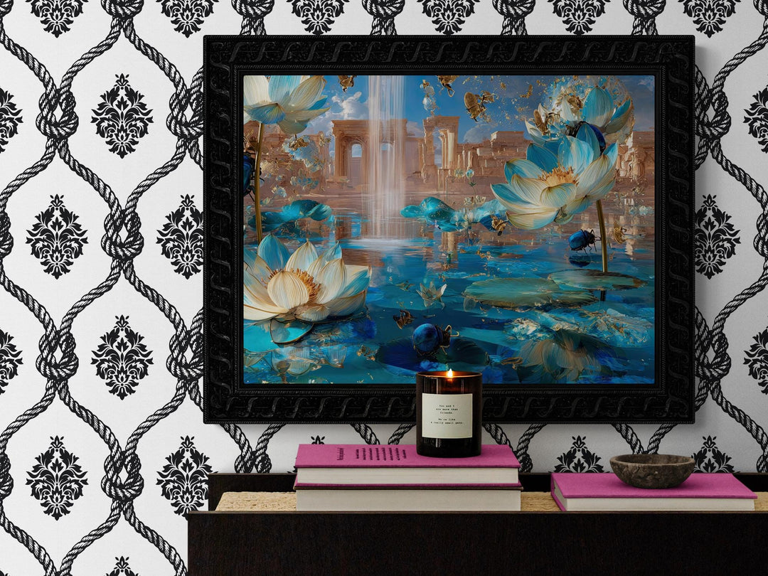 Surreal Egyptian Fantasy Print Canvas | Mythical Wall Art