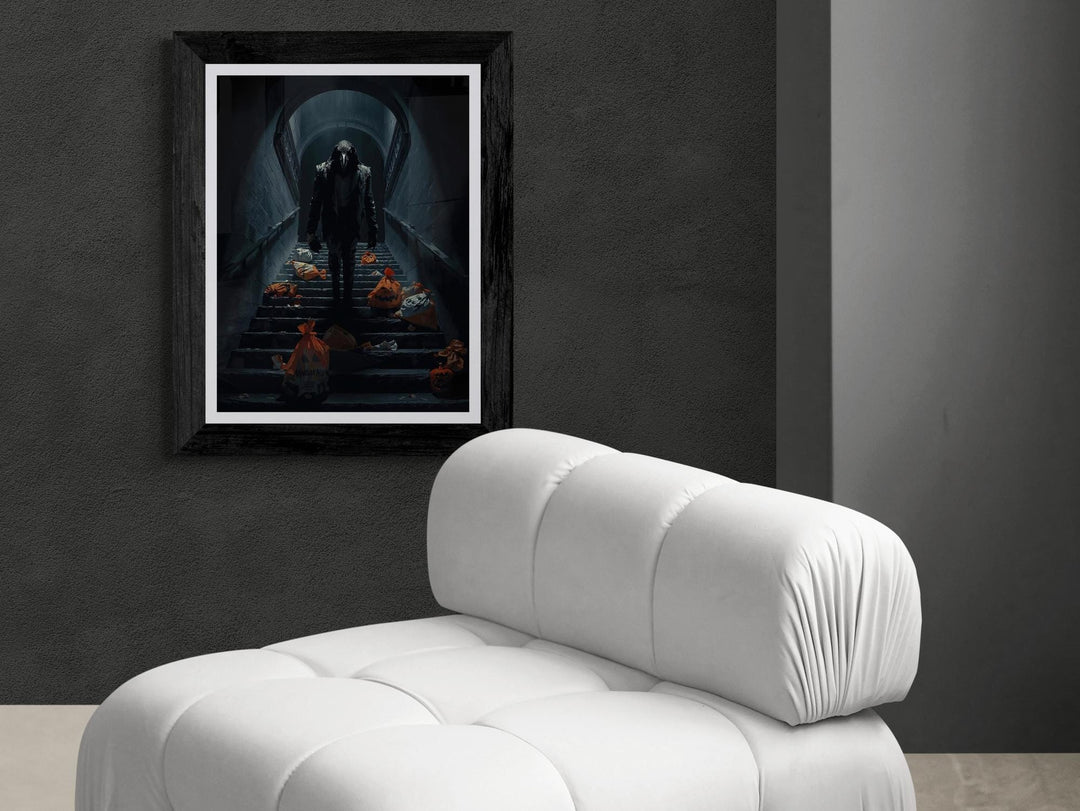 Surreal Halloween Raven Poster | Subway Tunnel Decor