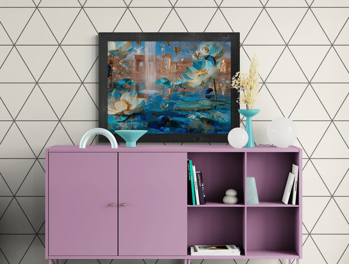 Surreal Egyptian Fantasy Print Canvas | Mythical Wall Art