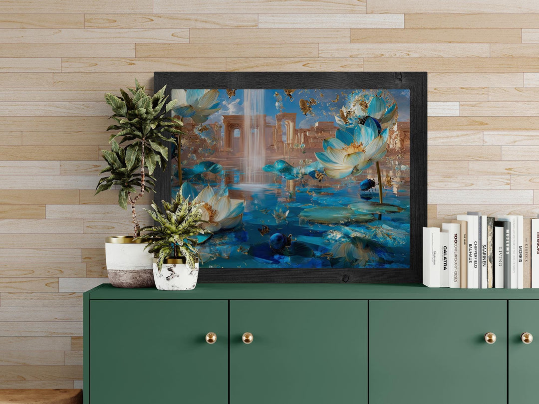 Surreal Egyptian Fantasy Print Canvas | Mythical Wall Art