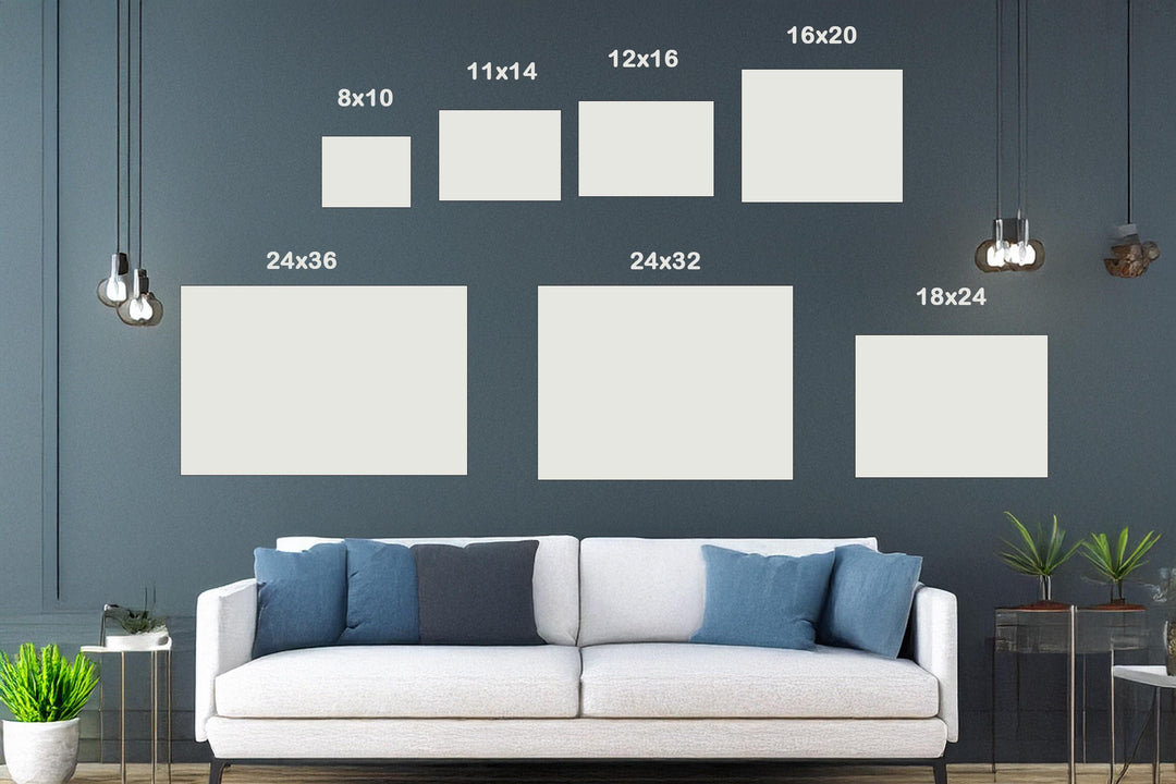 Origami Crane Waterfall Canvas – Surreal Dreamcore Nature Landscape