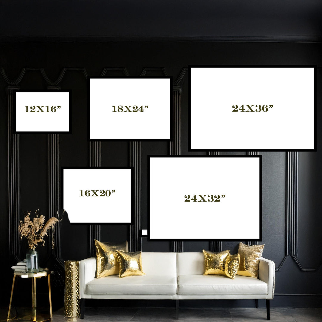 Celestial Ocean Wall Art : Starry Night Sky | Cosmic Sea Horizon Artwork