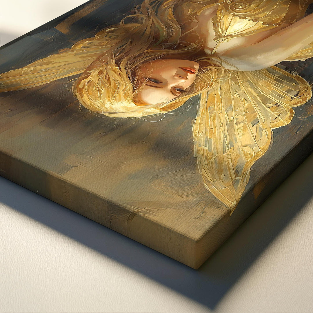 Golden Fairy Wall Art Print