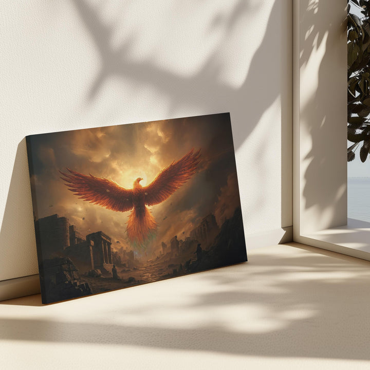 Eternal Phoenix Ascension : Mythical Creature Wall Art