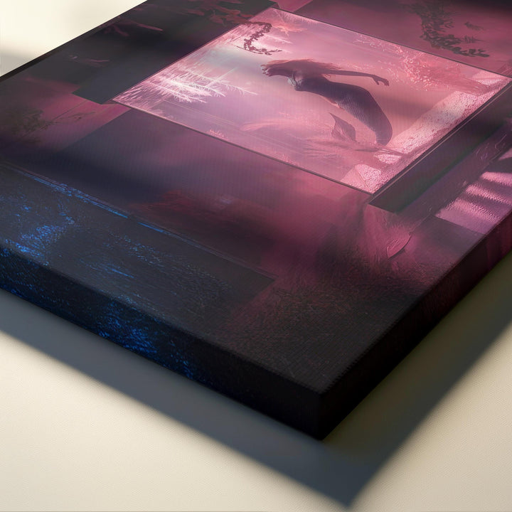 Surreal Mermaid Aquarium Fantasy Wall Art