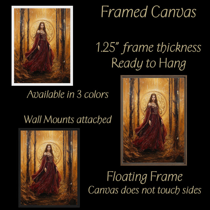 Celtic Goddess Wall Art | Fantasy Queen Canvas Print