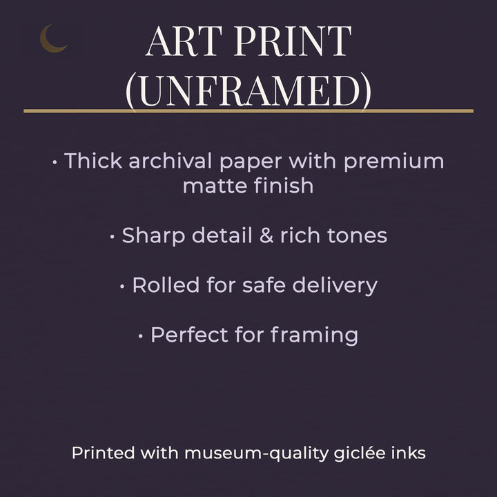 Persephone Dark Academia Art Print: Botanical Mythology Gothic Antique Wall Decor