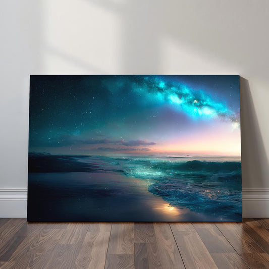 Celestial Ocean Wall Art : Starry Night Sea Print